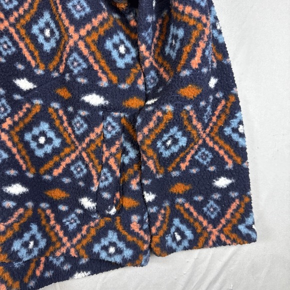 Old Navy 1/4 Sweater XL Sherpa Lined Cabincore Aztec Cozycore Outdoors - Picture 4 of 10